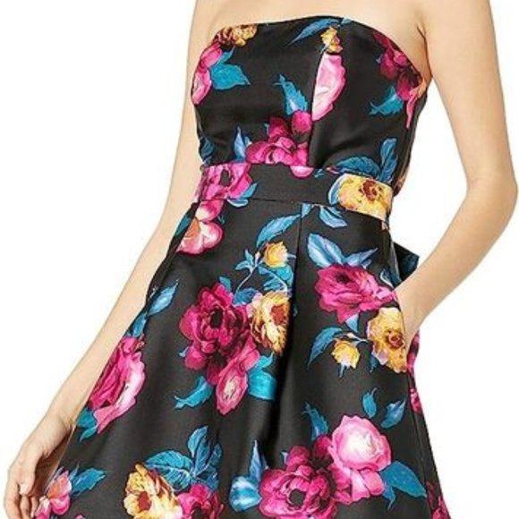 New With Tags - Betsey Johnson Full Bloom Noir - Prom / Summer Wedding Dress - Picture 1 of 2